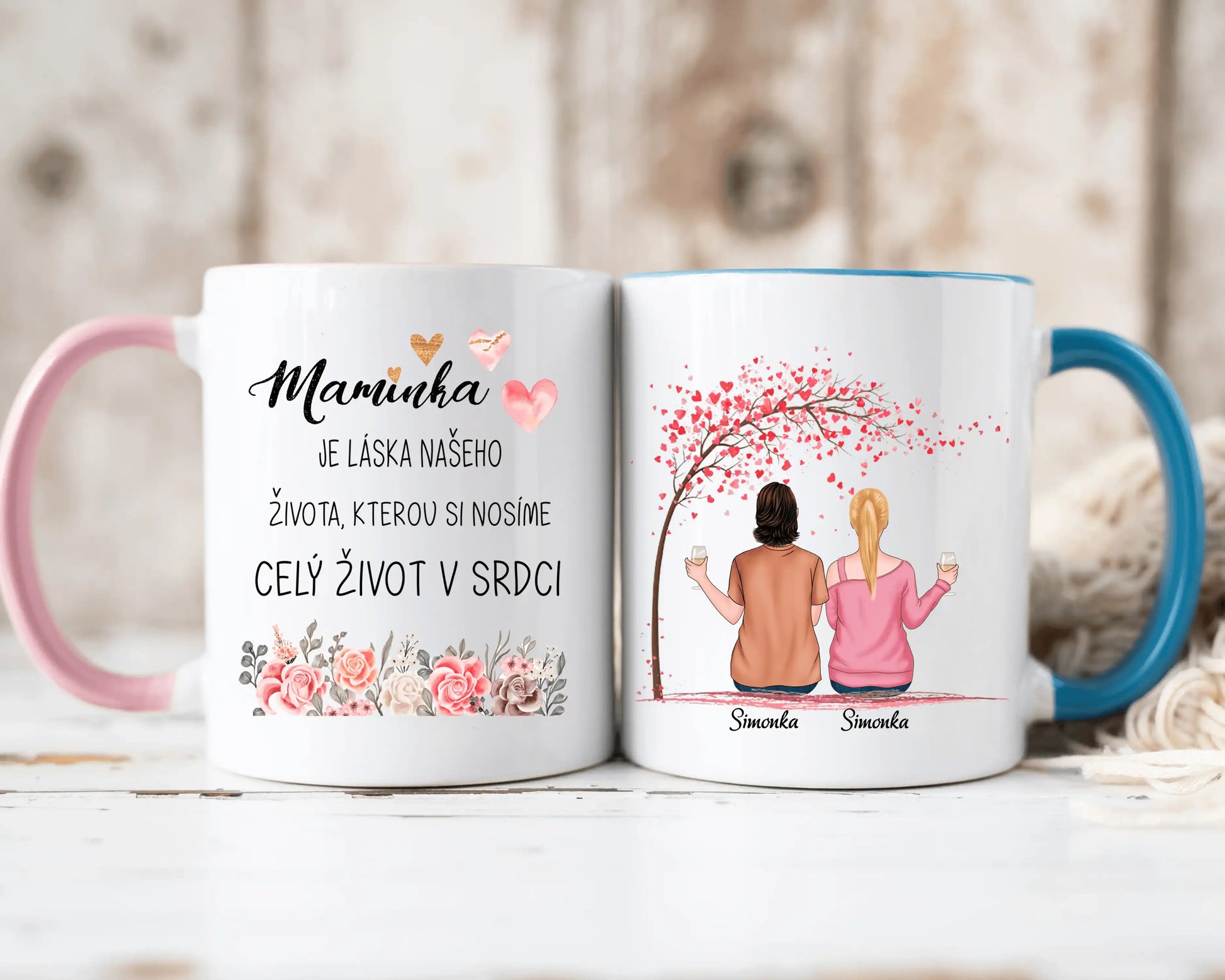 Hrnek - Matka a Dcera 4. verze - Maminka je láska našeho života, kterou si nosíme celý život v srdci - Climo.cz