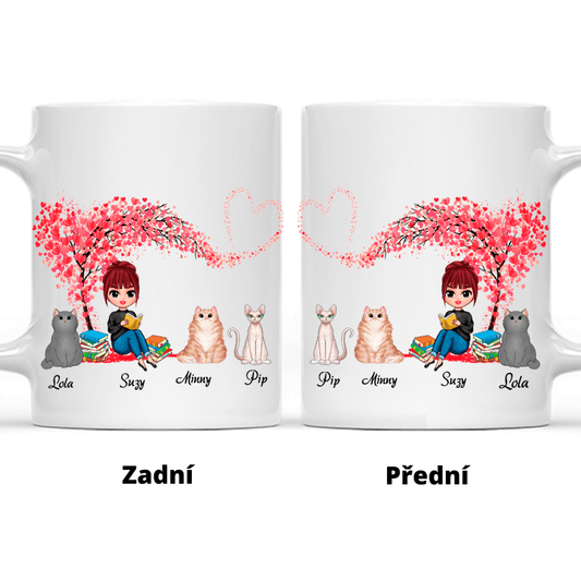 Hrnek - Miluji čtení a kočku - Climo.cz