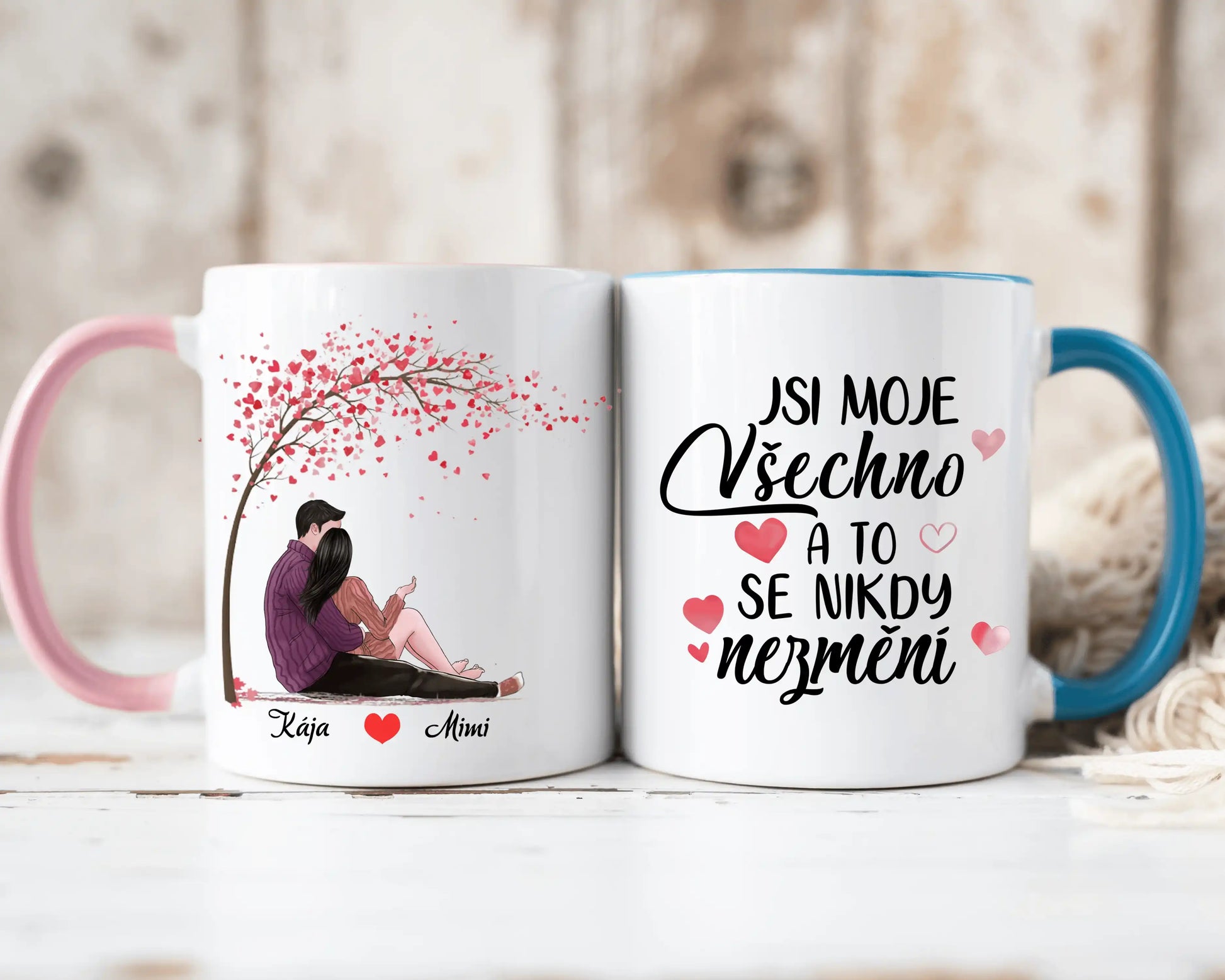 Hrnek - Objímající se pár 2. verze - Jsi moje všechno a to se nikdy nezmění - Climo.cz