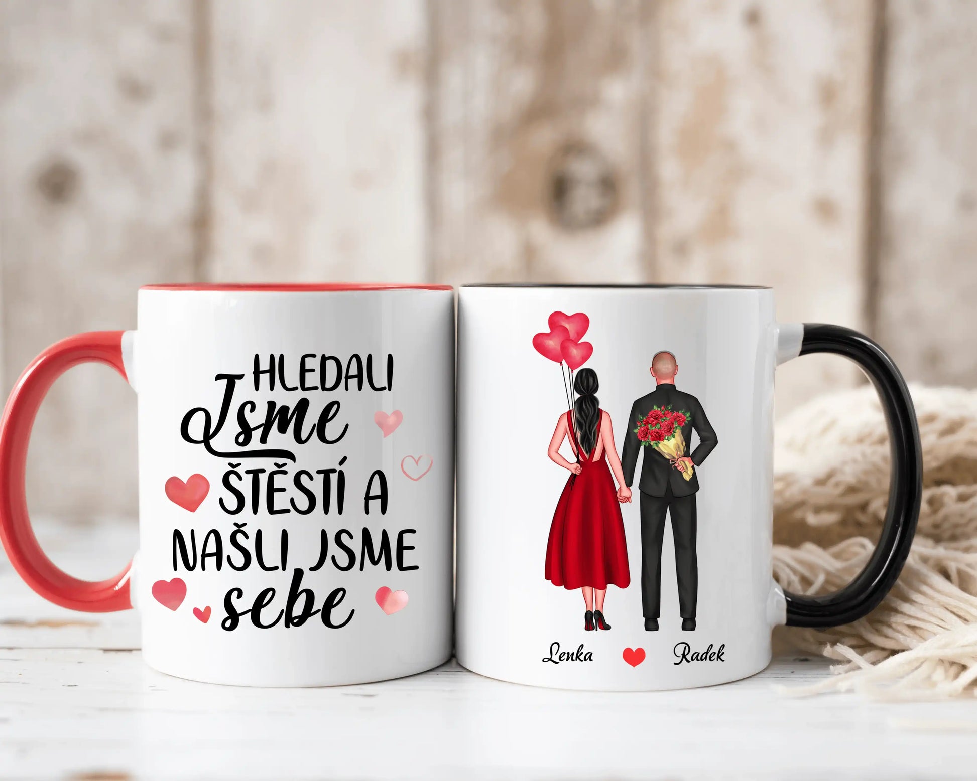 Hrnek - Zamilovaný pár 2. verze - Hledali jsme štěstí a našli jsme sebe - Climo.cz