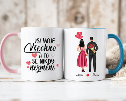 Hrnek - Zamilovaný pár 2. verze - Jsi moje všechno a to se nikdy nezmění - Climo.cz